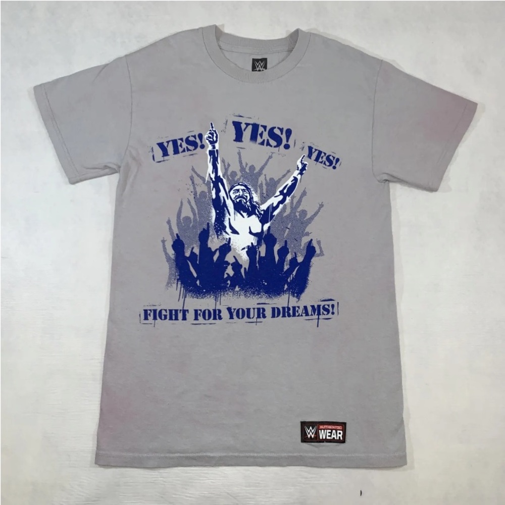 WWE Authentic Daniel Bryan 'Fight For Your Dreams' Small T-Shirt YES! YES! YES!